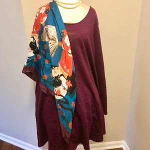 Eileen Fisher Plum Tunic Sweater